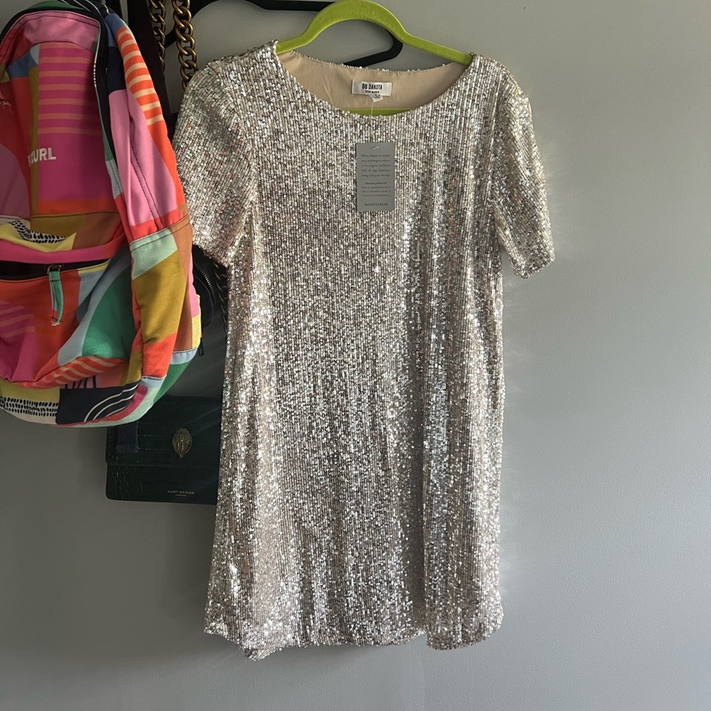 Silver Sequin BB Dakota dress